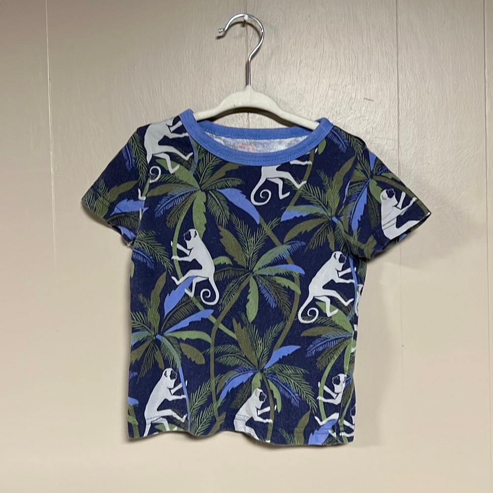 *3/$15!* Mini Boden Jungle and Monkey Print Short Sleeve Tee Size 2-3Y
